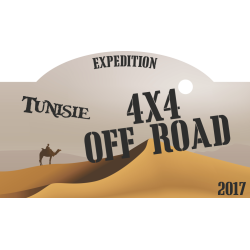 Autocollant 4x4 Off Road Désert Tunisie 2017