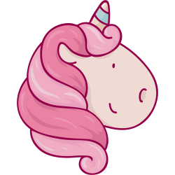 Autocollant Licorne Profil