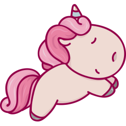 Autocollant Licorne Course