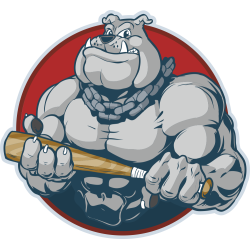 Autocollant Bouledog Batte