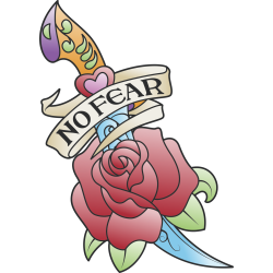 Autocollant Vintage No Fear
