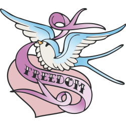 Autocollant Vintage Freedom