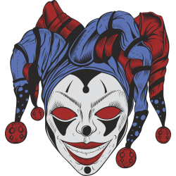 Autocollant Clown Peur 3