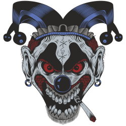 Autocollant Clown Peur 5