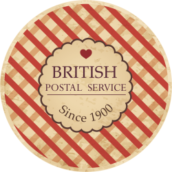 Autocollant Londres Timbre Vintage 2