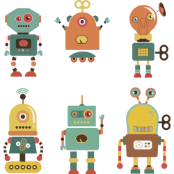 Autocollant Kit Enfant Robot