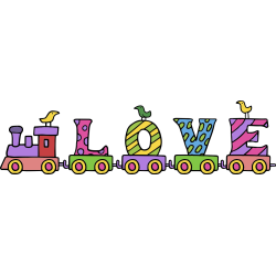 Autocollant Enfant Train 3