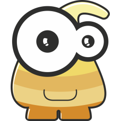 Autocollant Monstre Dessin Animé 2