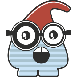 Autocollant Monstre Dessin Animé 3