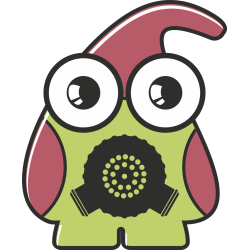 Autocollant Monstre Dessin Animé 4