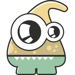 Autocollant Monstre Dessin Animé 7