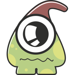 Autocollant Monstre Dessin Animé 10