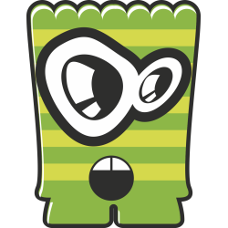 Autocollant Monstre Dessin Animé 14