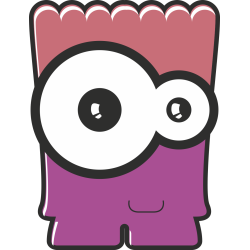 Autocollant Monstre Dessin Animé 15