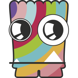 Autocollant Monstre Dessin Animé 16