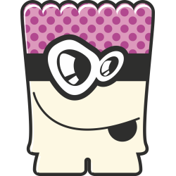 Autocollant Monstre Dessin Animé 17