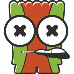 Autocollant Monstre Dessin Animé 19