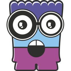 Autocollant Monstre Dessin Animé 20