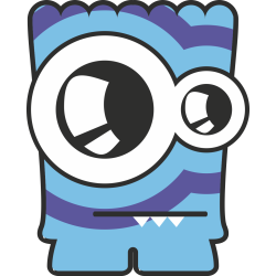 Autocollant Monstre Dessin Animé 21