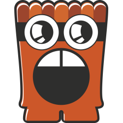 Autocollant Monstre Dessin Animé 22