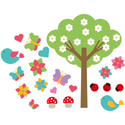 Autocollant Kit Oiseau Printemps