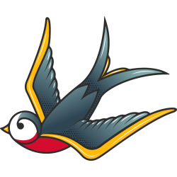 Autocollant Hirondelle 1