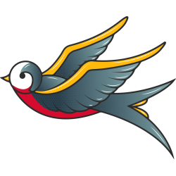 Autocollant Hirondelle 2