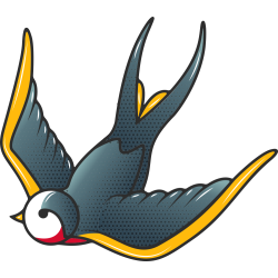 Autocollant Hirondelle 3