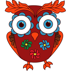 Autocollant Chouette Modern 1