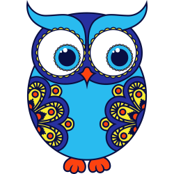 Autocollant Chouette Modern 5