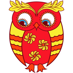 Autocollant Chouette Modern 6