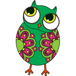 Autocollant Chouette Modern 9