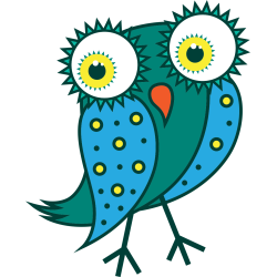 Autocollant Chouette Modern 13