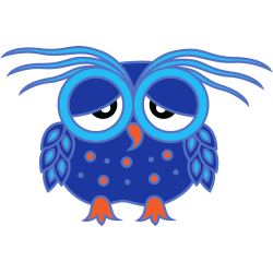 Autocollant Chouette Modern 14
