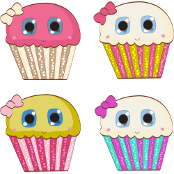 Autocollant Kit Cup Cake