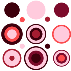 Autocollant Kit Cercle Design Rouge