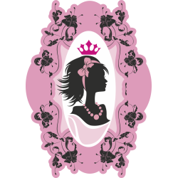 Autocollant Fashion Femme Couronne 6