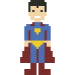 Autocollant Superhéro Pixel 6