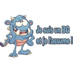Autocollant Monstre Bg