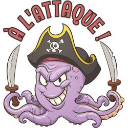 Autocollant Méduse à L'attaque