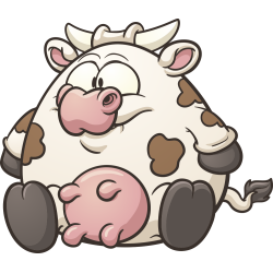 Autocollant Vache Grosse