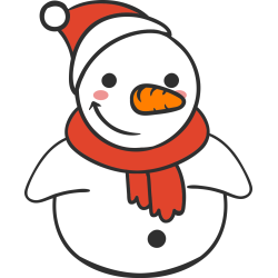 Autocollant Bonhomme De Neige Noël