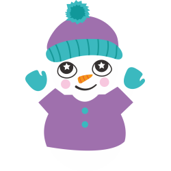 Autocollant Noël Bonhomme De Neige 1