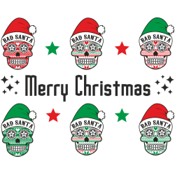 Autocollant Kit De Noël Tête De Mort Mexicaine