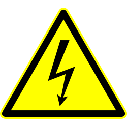 Autocollant Panneau Danger Electrocution