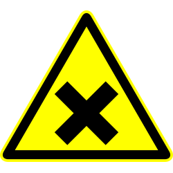 Autocollant Panneau Danger Toxique