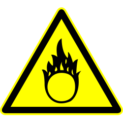 Autocollant Panneau Danger Chimique