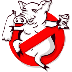 Autocollant Panneau Interdiction D'être Sale Comme Un Cochon