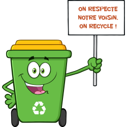 Autocollant Poubelle Respect Environnement Et Recyclage Stop Invicilités 2