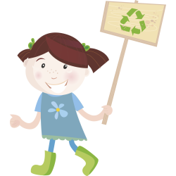 Autocollant Enfant Sensibilisation Environnement Et Recyclage 1